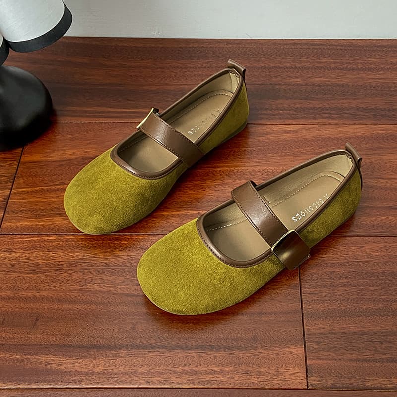 Retro French Style Flats for Women 2026 Summer New Collection, Raised Square Toe Flats, Versatile Casual Shallow Mouth Flats for Women