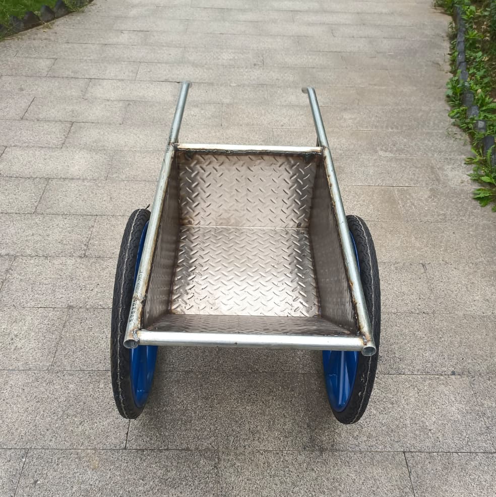 10-Bucket Cart, Small Trolley with Bucket, Agricultural Bucket Cart, Hand-Pushed Household Bucket Cart with Durable Movable Wheels