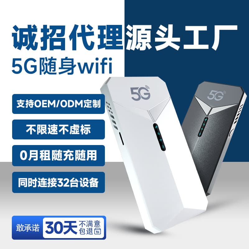 5G Portable WiFi Device with SIM Card, Unlimited Data, Travel Mobile WiFi Router