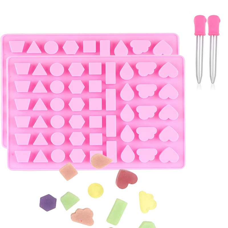 49-piece geometric pattern silicone fondant mold, chocolate mold, animal fire paint wax standing mold, small biscuit chocolate