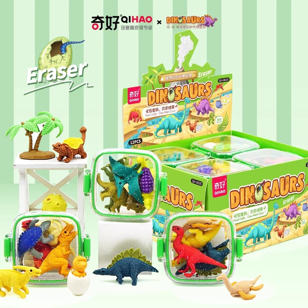 Qihao 8635 Shaped Eraser - No Residue, Clean, No Marks, Fruit Design, Creative Cartoon Cute for Kids Kindergarten