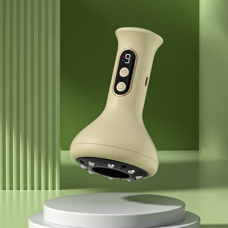 Cross-border Home Charging Massage Smart Electric Cupping Device with Intelligent Vacuum Negative Pressure Heat Therapy Meridian Cupping and Scraping Tool