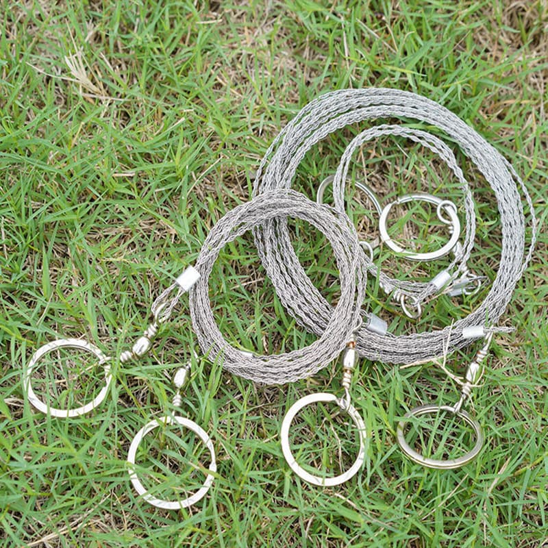 Thickened Stainless Steel Wire Saw, Hand-pull Steel Saw for Tree Cutting, Outdoor Survival Rope Saw, Wood Cutting Tool for Aquatic Weed Trimming