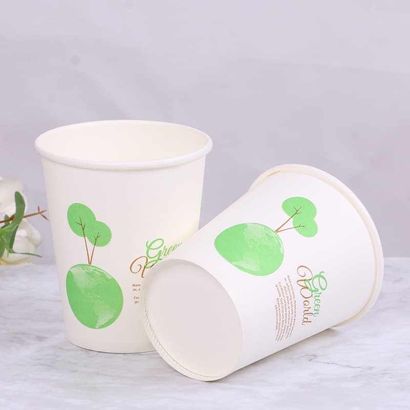 Disposable Drinking Paper Cups Wholesale Household Paper Cups for Events Training 9oz Disposable Advertising Paper Cups Manufacturer