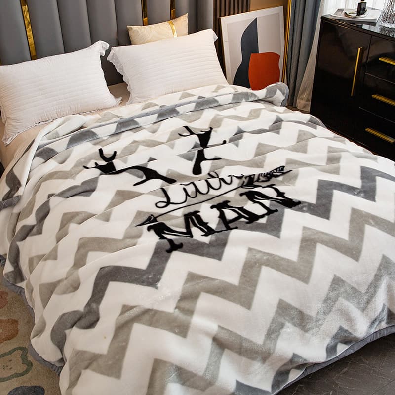 Winter Double-Layer Thick Raschel Blanket Milk Fleece Blanket, Wedding 200x230cm 8 Jin Cover Blanket Group Purchase Wholesale