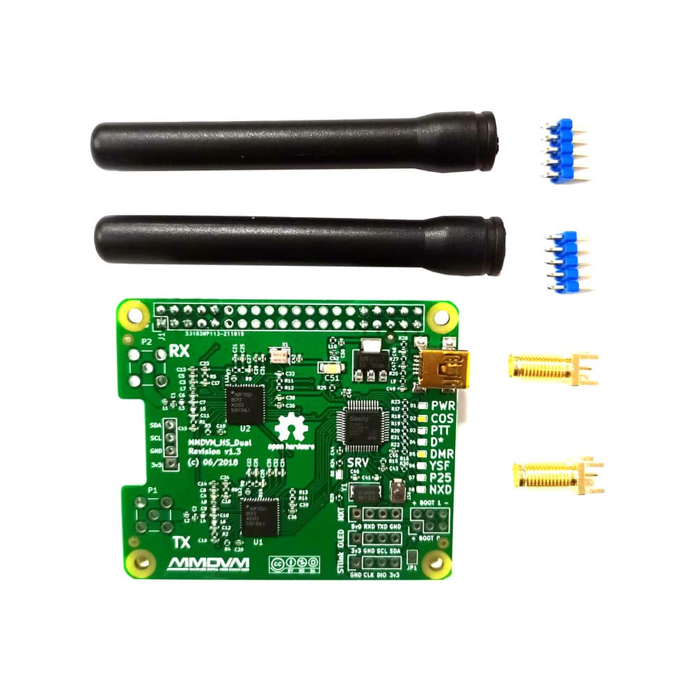 MMDVM Mainboard Raspberry Pi Hotspot Board Duplex with Antenna