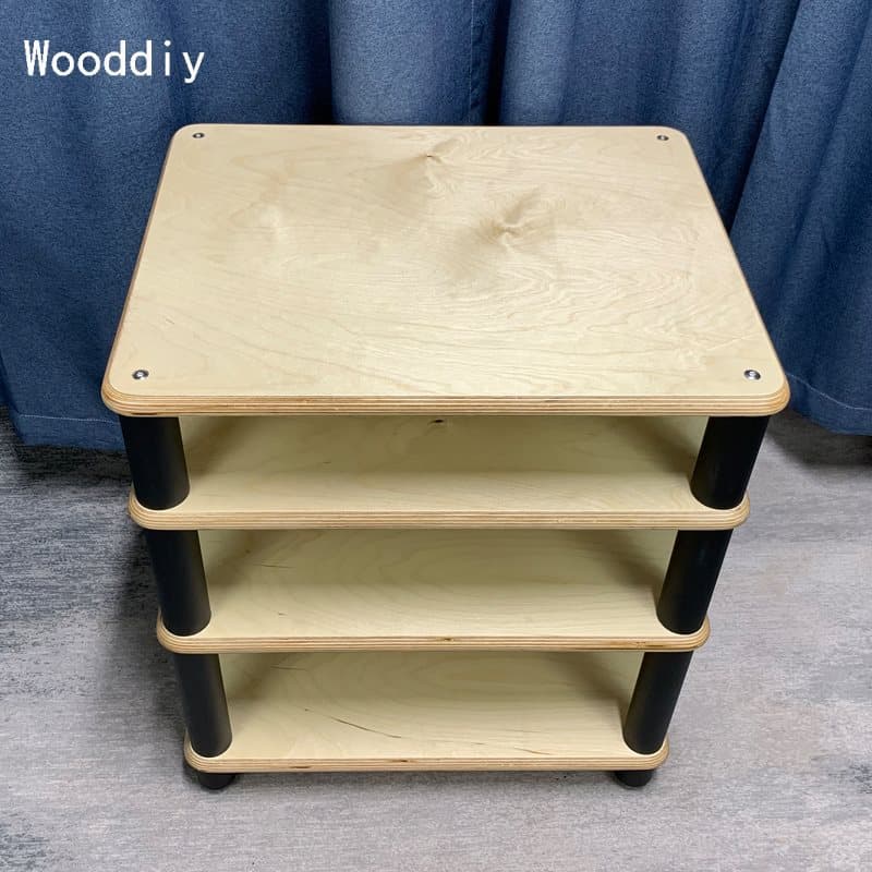 Speaker Audio Rack, Amplifier Cabinet Base Plate, Birch Plywood Shelf