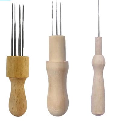 Wool Felting 7-Needle Poke, 3-Needle Poke, 1-Needle Poke DIY Craft Tool Materials Wool Poking Tools