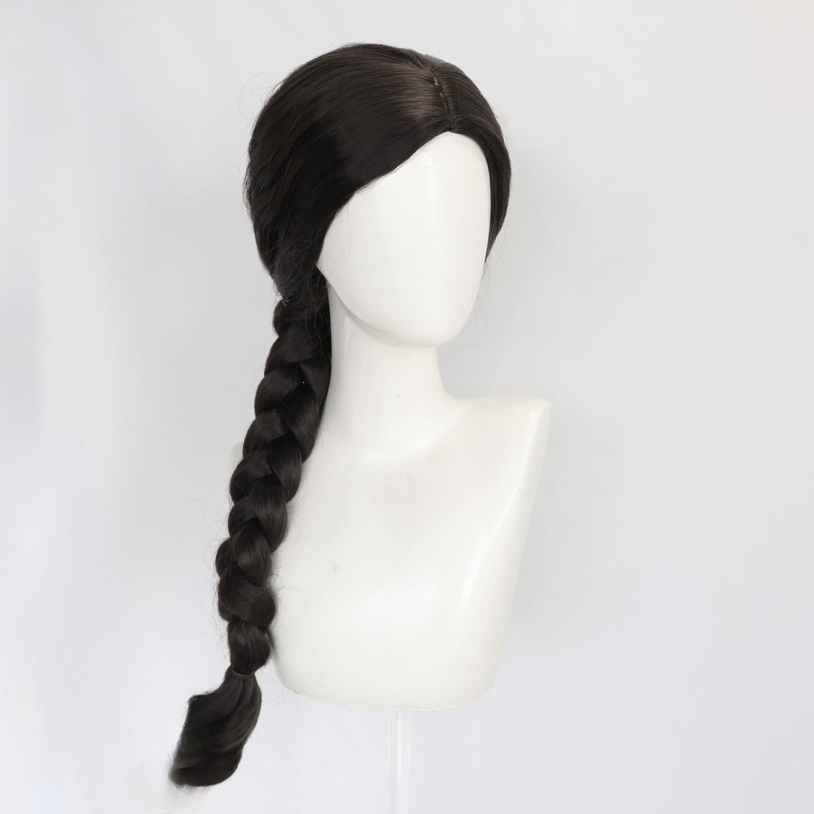 Wicked Elphaba Black Long Braid Cosplay Wig WICK Witch Wig