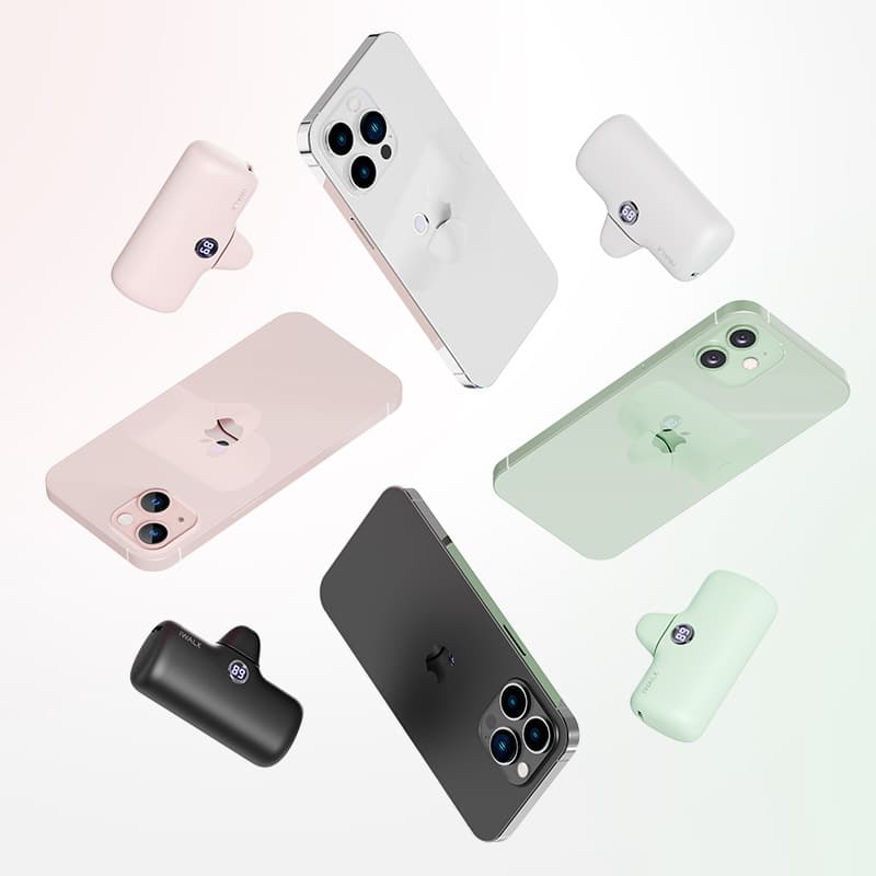 iWALK Pro Pocket Power Bank 4800mAh Portable Mini Fast Charging with Display