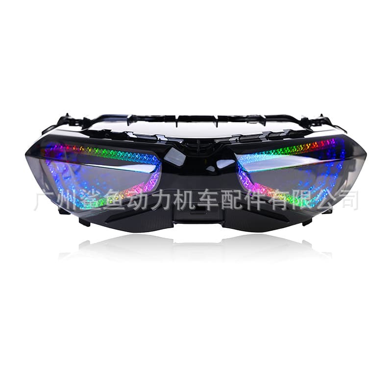 Factory direct sales motorcycle taillight suitable for 2020 NMAX155 modified RGB colorful driving light rear taillight