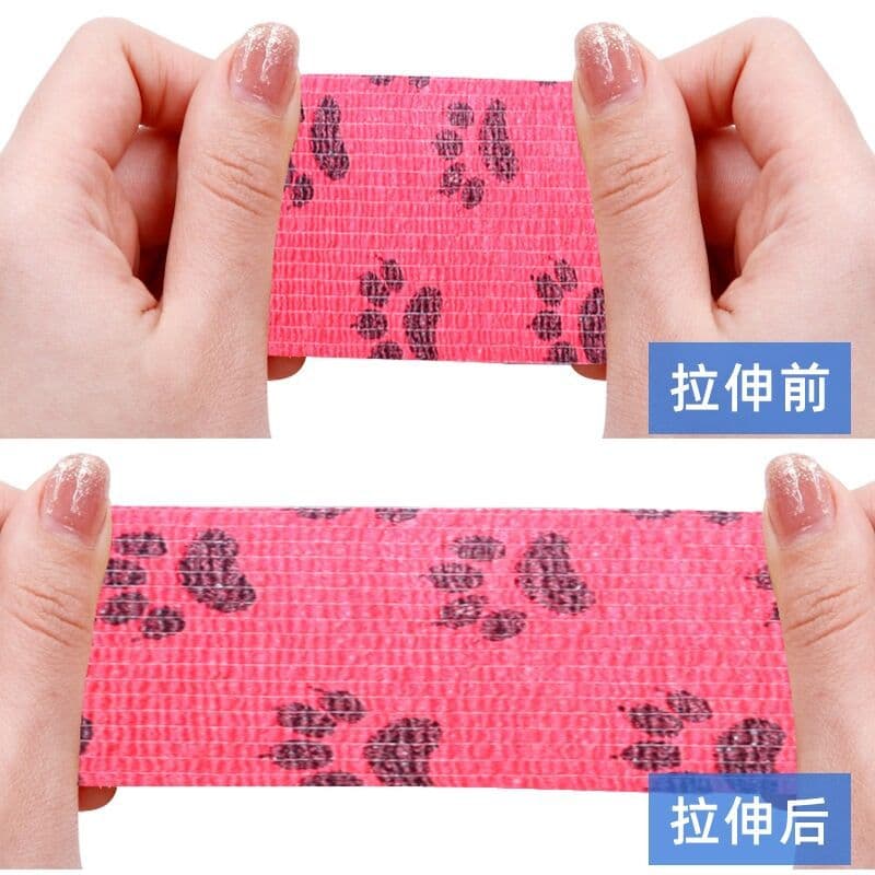 Elastic Self-Adhesive Bandage Pet Outdoor Dirt-Resistant Self-Adhesive Cloth Anti-Wear Dog Shoes