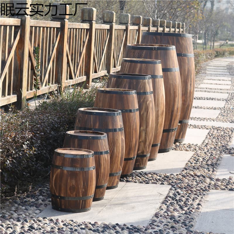 Beer Barrel Oak Wine Barrel Wooden Red Wine Cask Decorative Ornament Bar Wedding Photography Prop