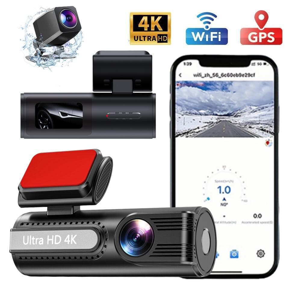 High-Definition 4K Dual-Lens Driving Recorder, Front and Rear Video Tape, Wifi Mobile Phone Interconnection Car Dvr