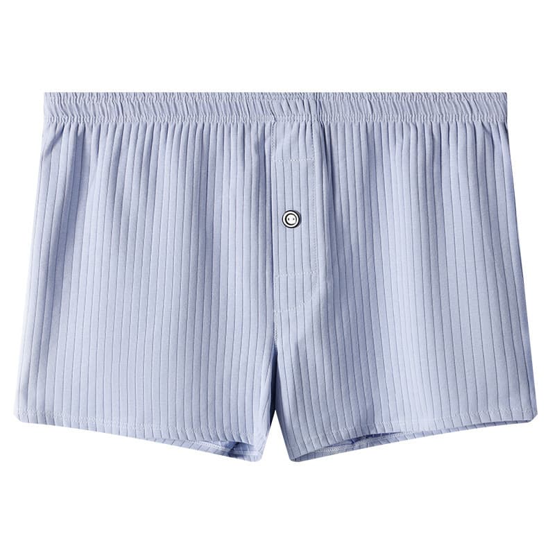 Japanese Muji-Style Men's 100% Cotton Home Shorts Solid Color Plaid Boxer Briefs Washed Cotton A-Line Pants Export