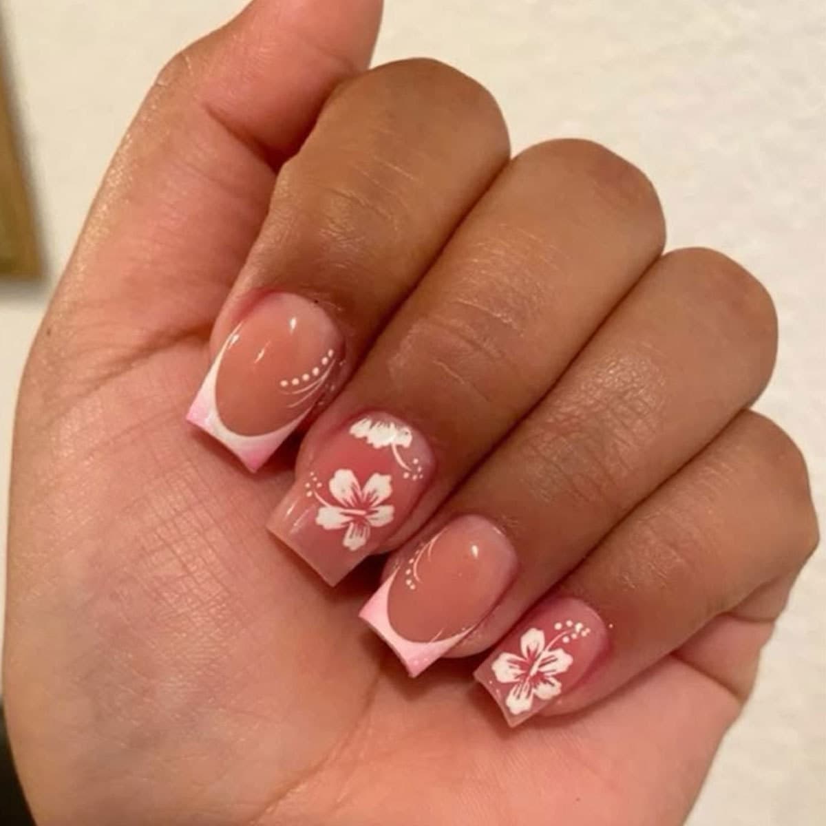 Cross-border printed press-on nails, European and American minimalist style, wearable nail tips, press-on nails for wholesale