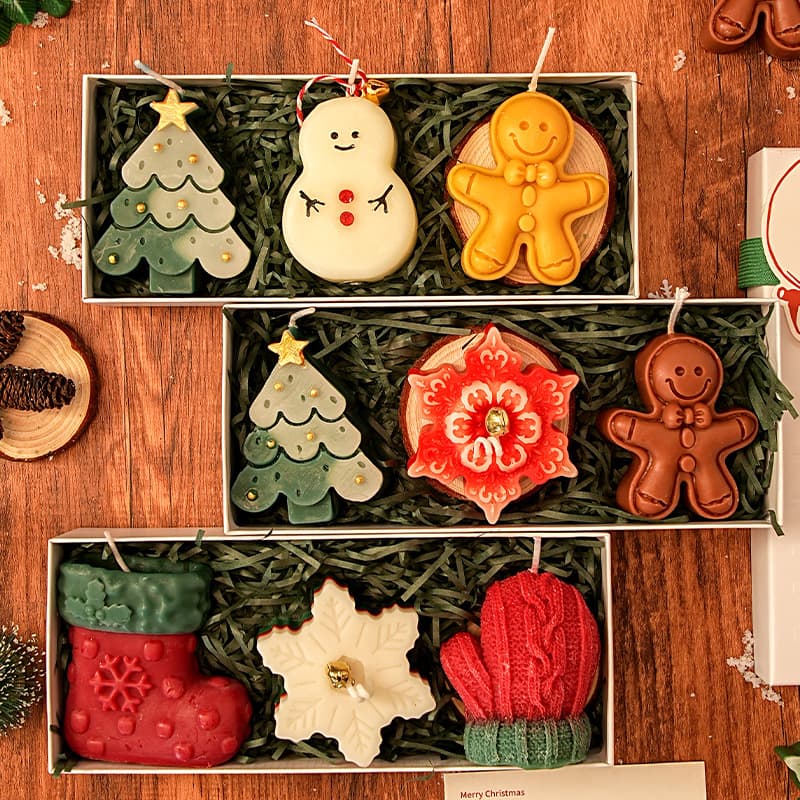 Christmas gifts for girls, friends and boys, creative scented candle souvenirs, small gift boxes, Christmas Eve gifts
