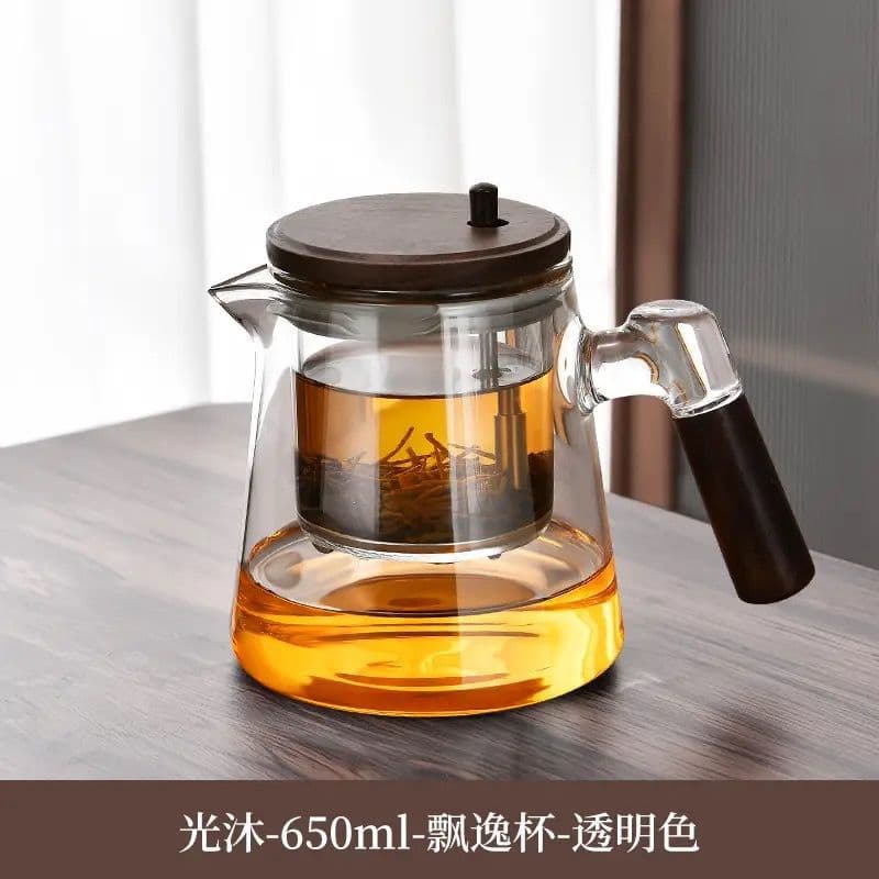 Glass Inner Pot Floating Cup, Tea-Water Separation, Lazy Home Use, Light Luxury Gongfu Tea Set, Factory Export