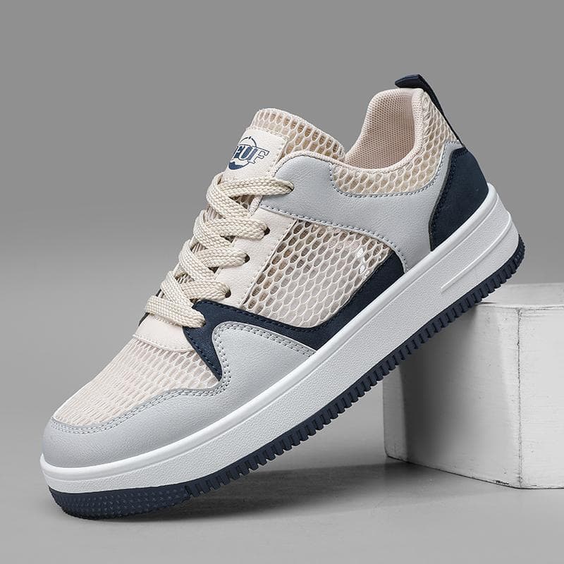 Cross-border summer boys' shoes mesh breathable men's shoes anti-odor single mesh transparent mesh shoes large mesh small white shoes