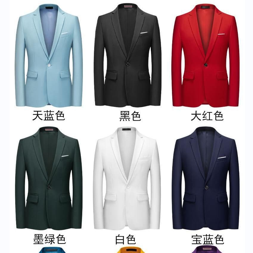 Foreign Trade 2024 Men's Business Casual Single Blazer Thick Formal Jacket Korean Slim Fit Suit Men Wholesale
