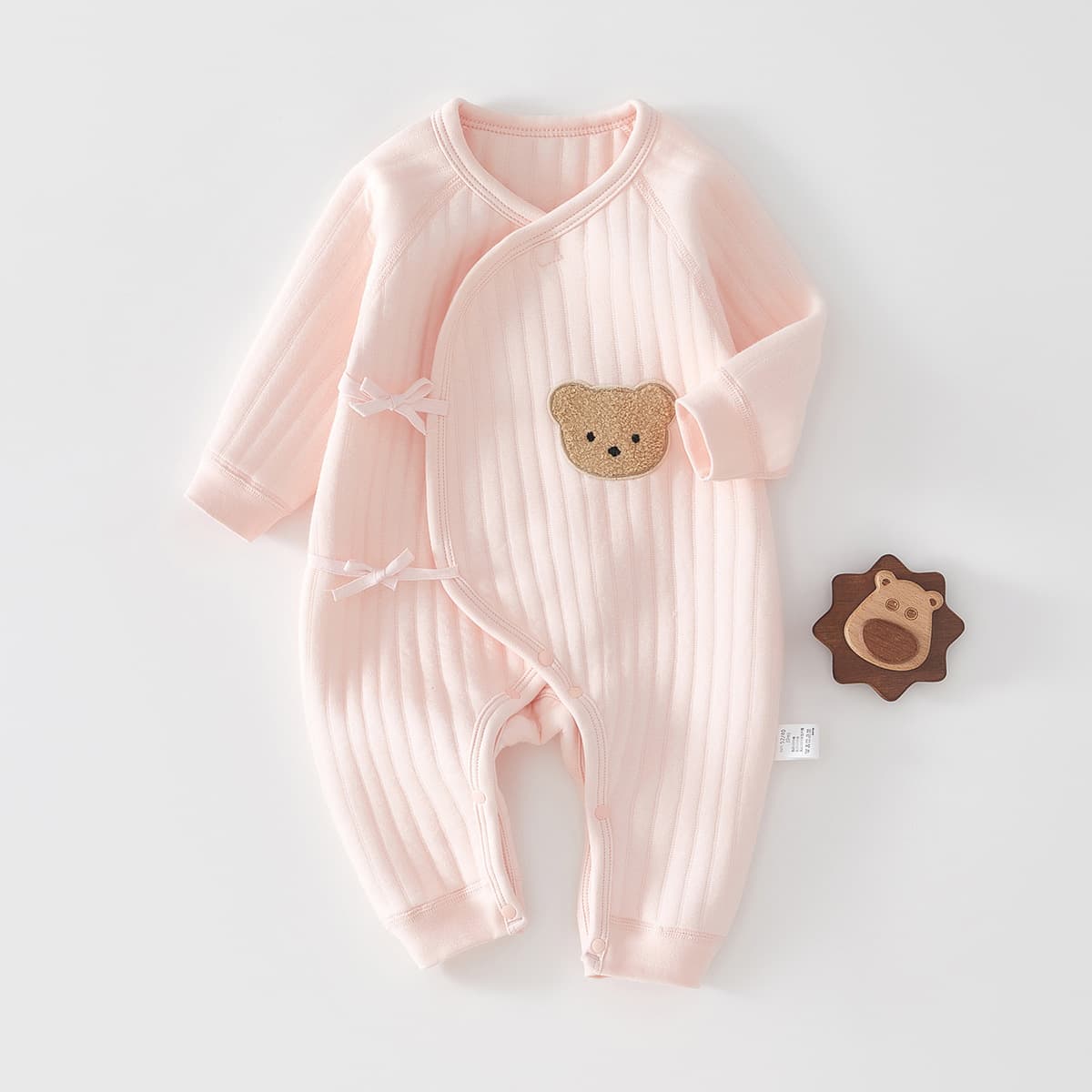 Baby pure cotton butterfly clothes autumn and winter thickened warm clothes newborn clothes pure cotton monk clothes baby pajamas