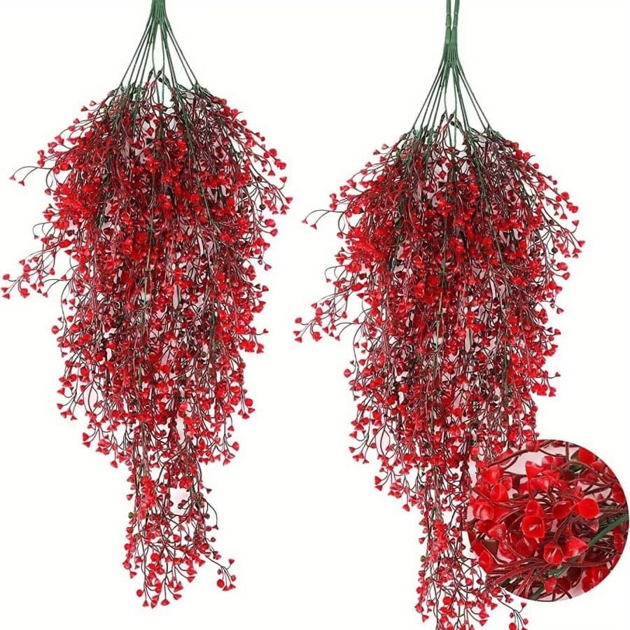 Cross-border spot artificial fuchsia vines, hanging flower vines, and home decoration plants.