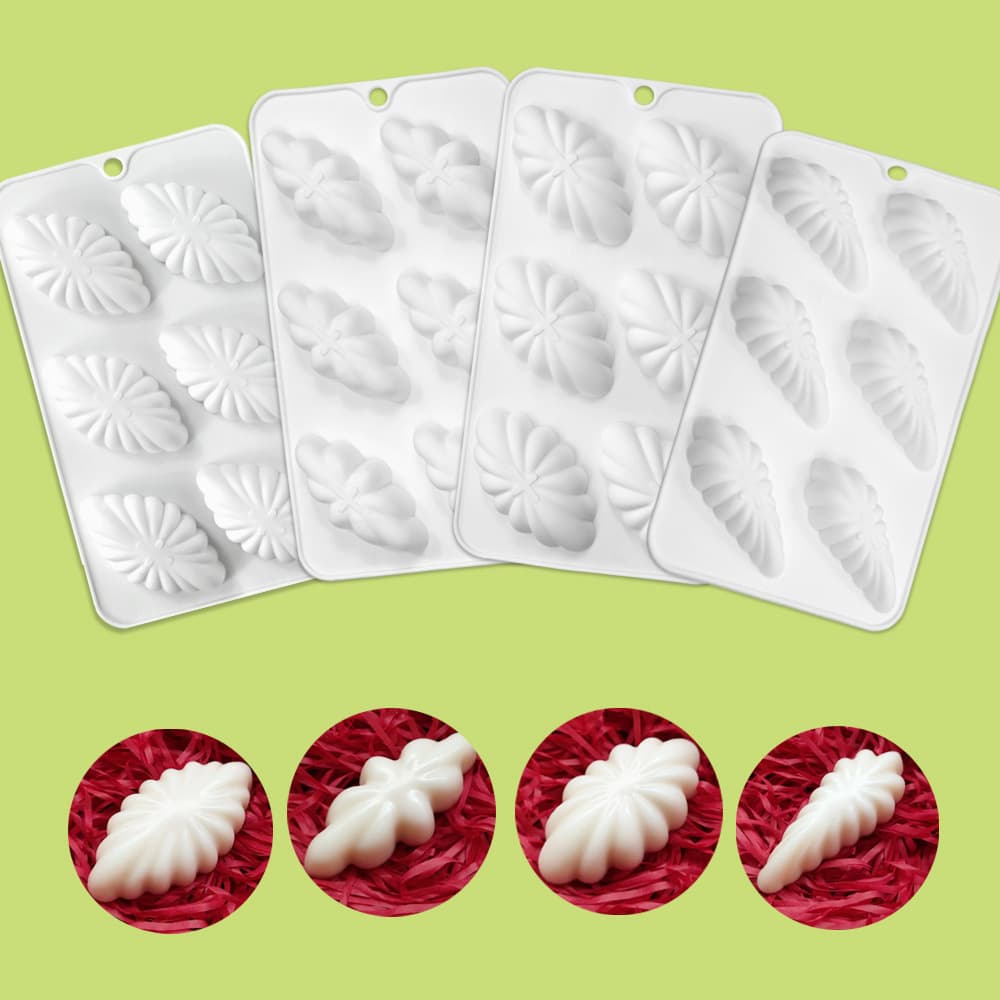 New Shell Silicone Mousse Mold Chocolate Pudding Jelly Cake Baking Mold Gypsum Soap Mold