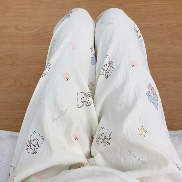 2026 New Pajama Pants for Export (Collection) Cloud Cotton - Long Pants One Size 17