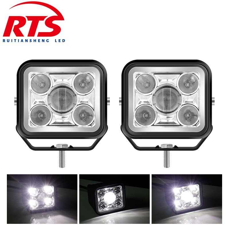 Cross-border New Motorcycle 40W 5-LED Off-Road Auxiliary Light A-Pillar Top Light LED Off-Road Vehicle Auxiliary Light
