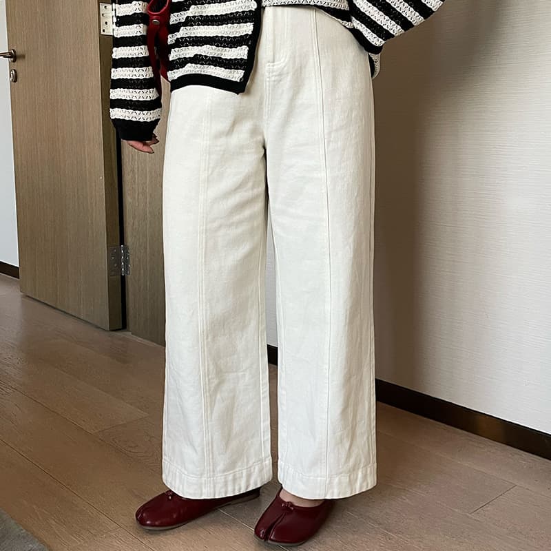 Plus Size Women's Loose Casual Pants Versatile High Waist Wide Leg Pants 2026 Fat mm Straight Leg Jeans NK1377