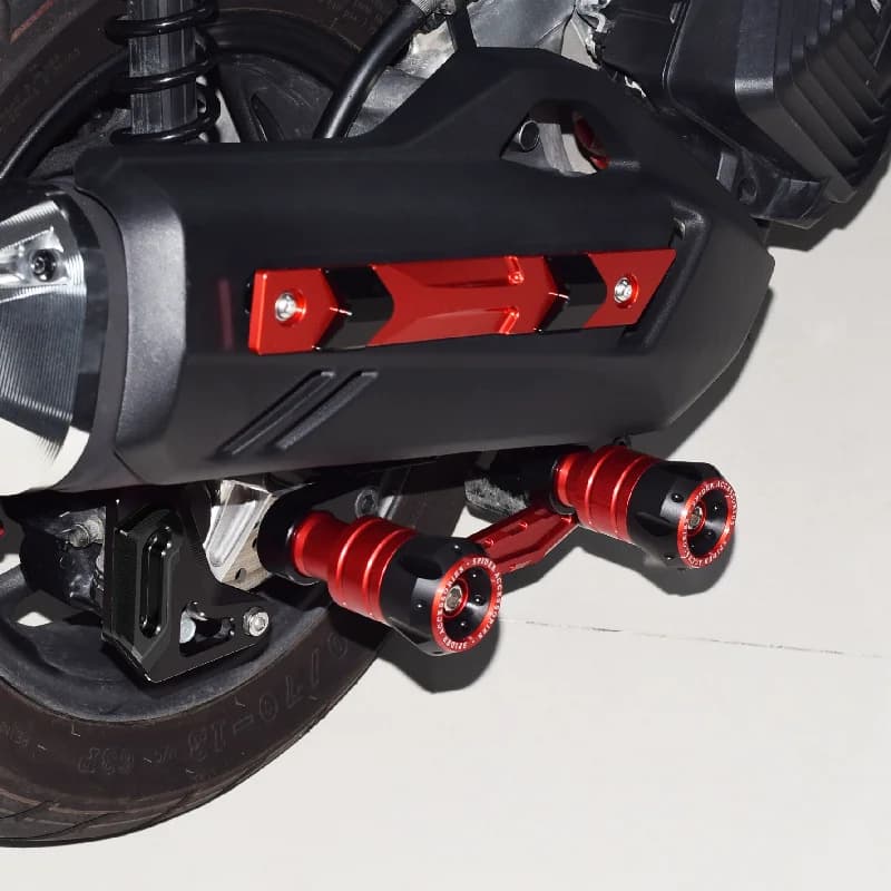 For Yamaha NMAX155/125/XMAX300/250 Modified Exhaust Pipe Anti-Drop Bar Integrated Protective Rubber