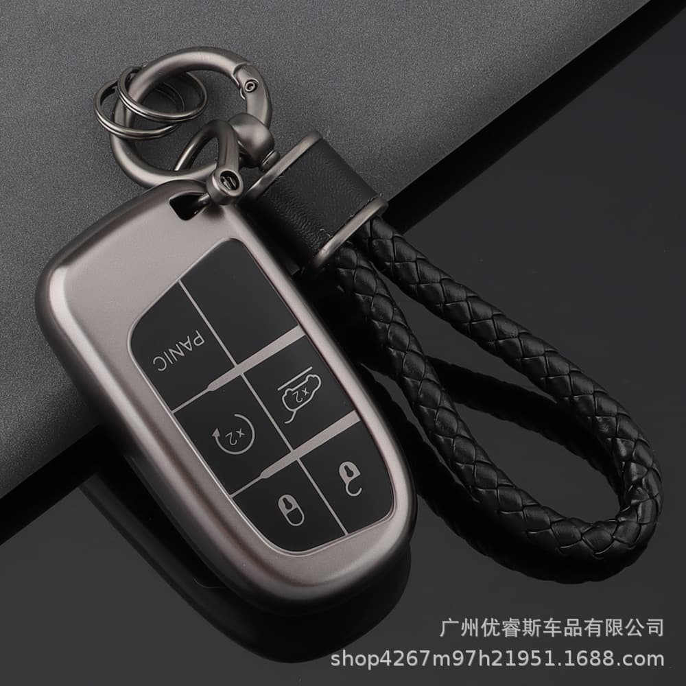 Cross-Border Hot-Selling Product Suitable for Jeep Key Cases, Including Cherokee, Grand Cherokee, Commander, and Dodge Car Key Covers