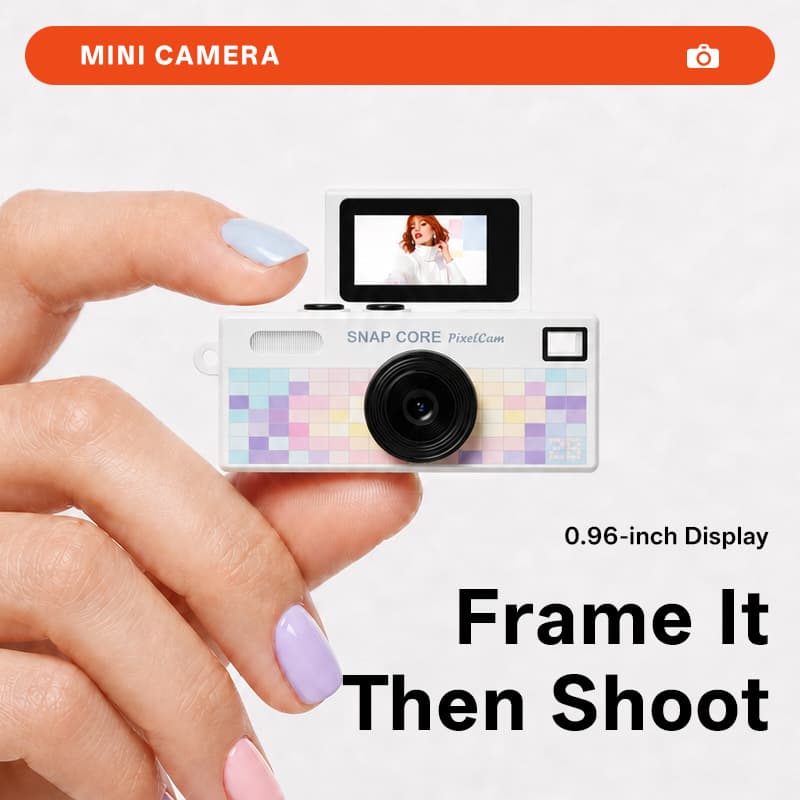 Flip screen retro style campus student digital camera life mini small high-definition photo and video portable