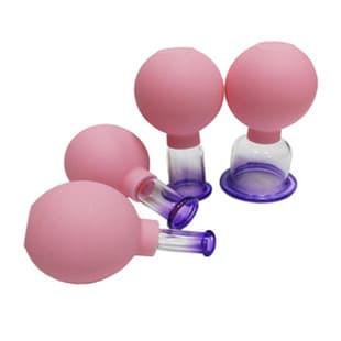 Factory Supply Cupping Set Manual Vacuum Cupping Set Back Cupping Home Cupping Purple Glass Cup