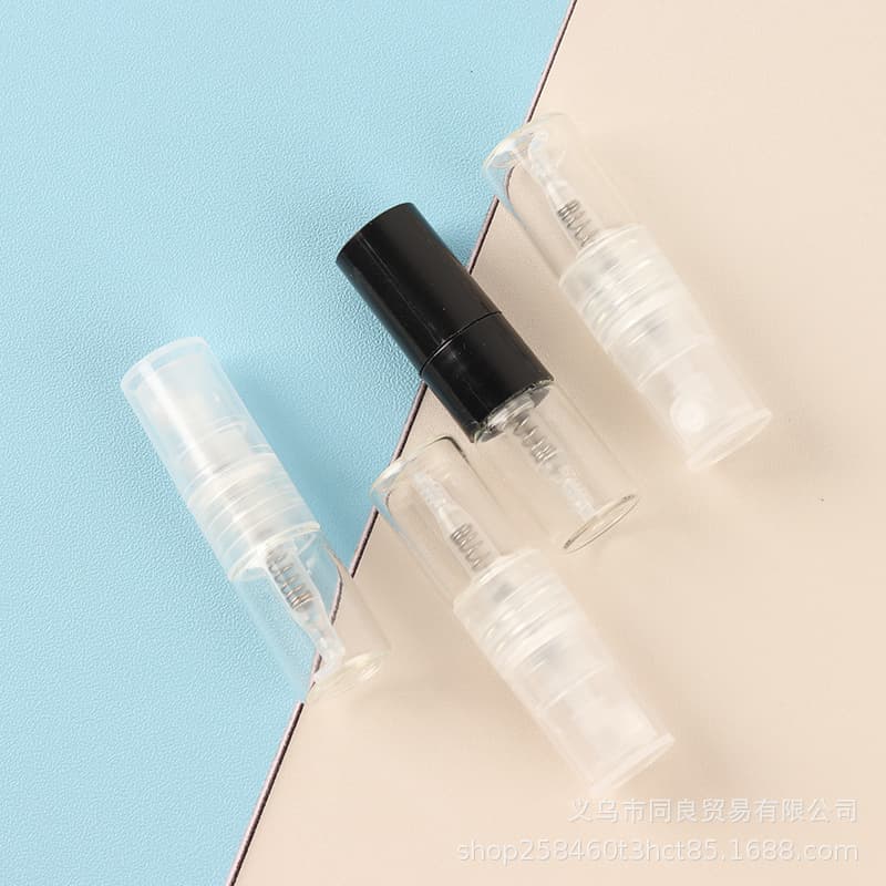 Mini Perfume Bottle 1-1.5ml Perfume Refillable Bottle Perfume Sample Spray Bottle Travel Portable Spray Glass Bottle