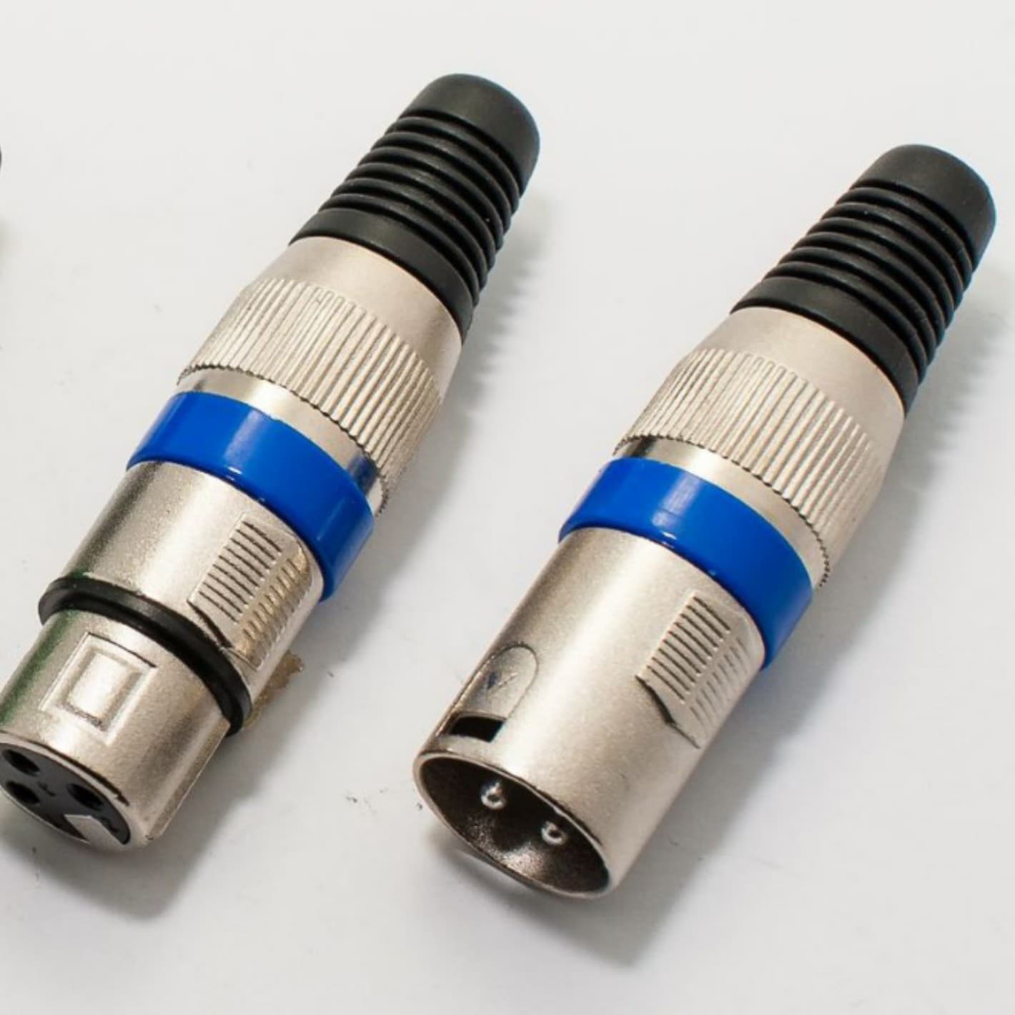 Microphone Plug XLR Male Connector XLR Connector 3-Pin Rubber XLR Male to Female Adapter Microphone