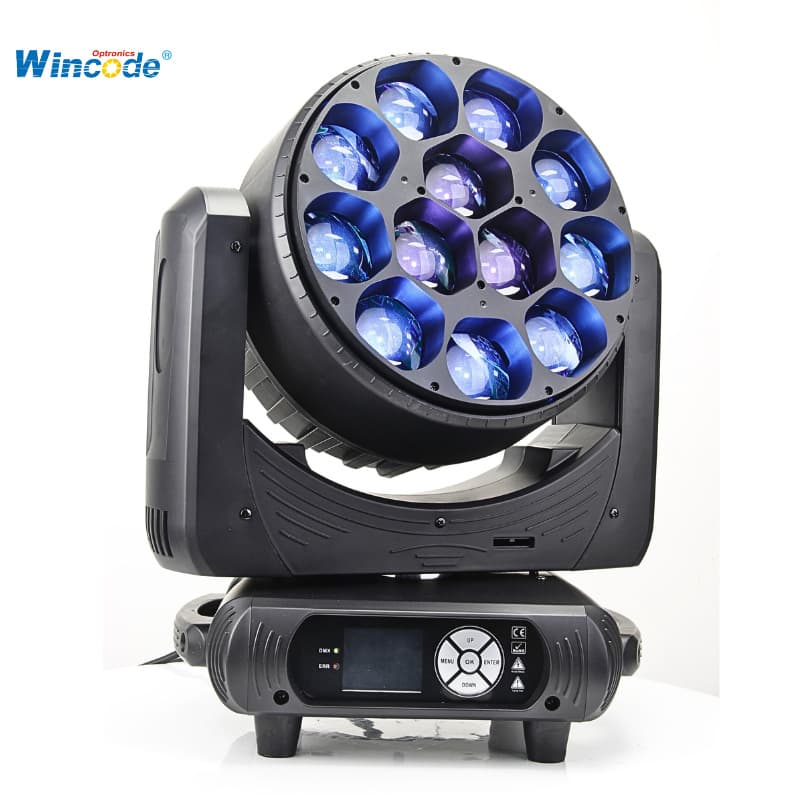 12pcs 40W RGBW 4-in-1 LED B-eye Wash Moving Head Light