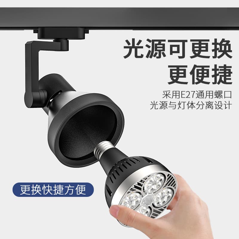 LED Clip Spotlight Super Bright Portable Wedding Stage Spotlight for Shops Series Connection Jewelry Exhibition Plug-in Market Stall Light