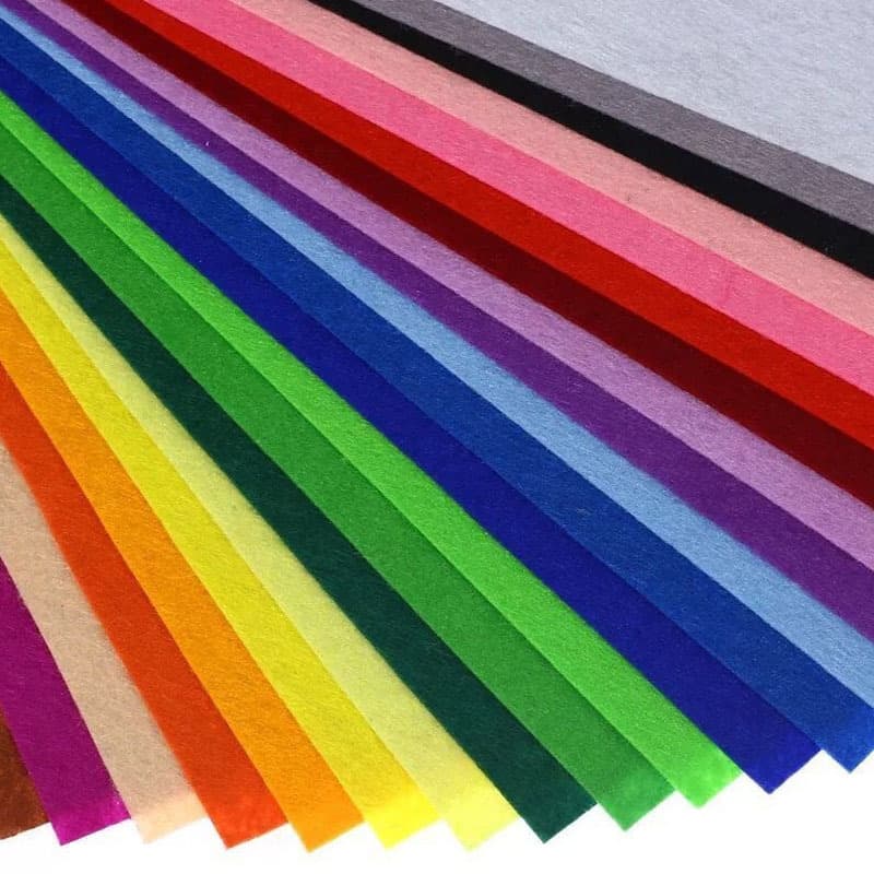 Colored non-woven fabric felt cloth 40 colors kindergarten handcraft DIY cloth craft making material kit decorative fabric