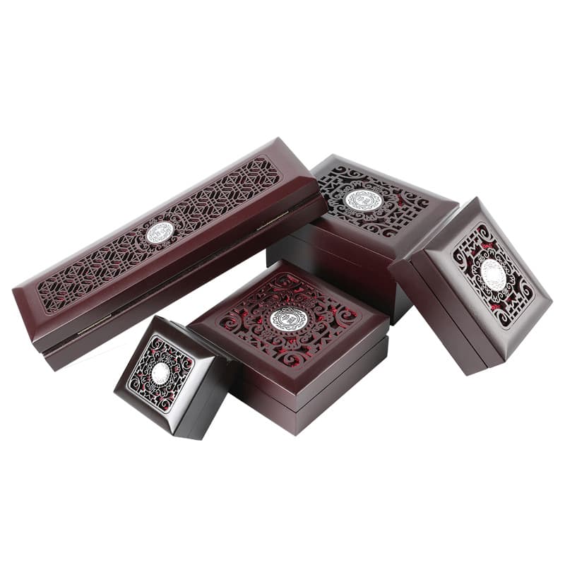 Chinese Style Vintage Wooden Jewelry Box for Buddhist Beads, Bracelets, Rings, Jade, Necklaces - Gift Packaging Box