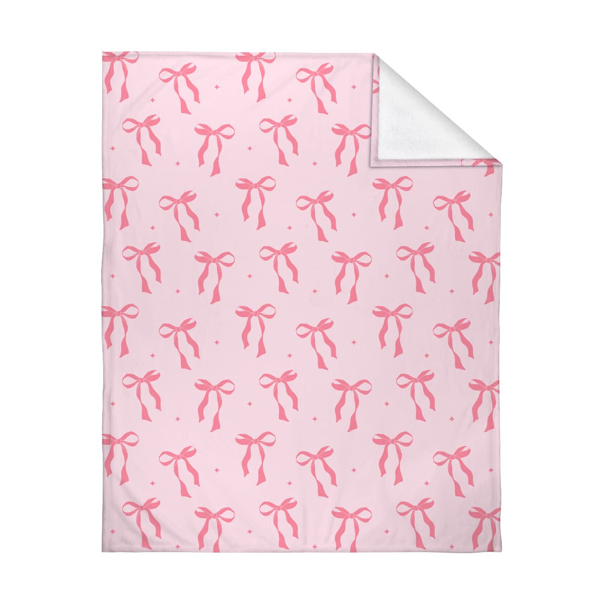Bowknot Flannel Blanket for Export Cross-border Shein Custom Printed Nap Throw Blanket Thick Flannel Blanket