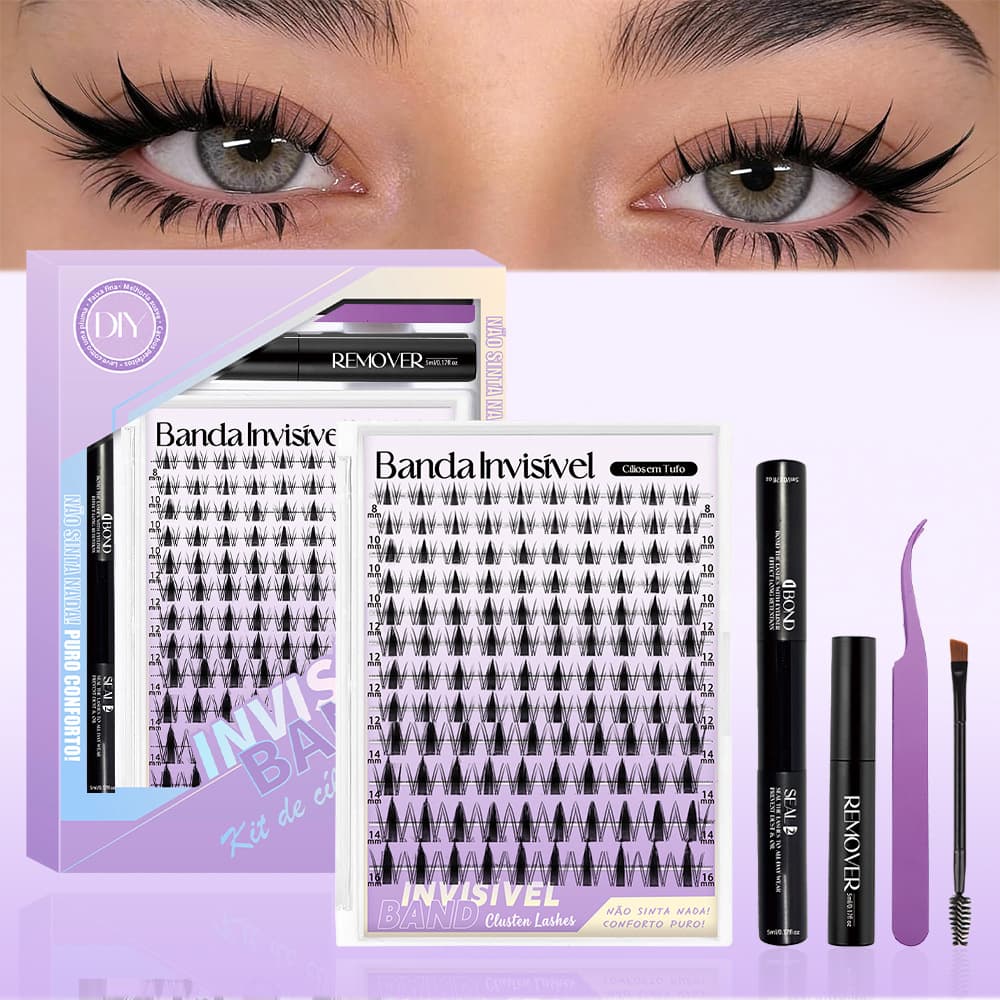 Cross-border popular false eyelashes DIY segmented self-grafting eyelashes European and American crossover eyelashes fairy style eyelashes set