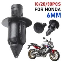 For Honda Suzuki Kawasaki Motorcycle Plastic Rivet Black Fairing Panel Fastener Screw Clip