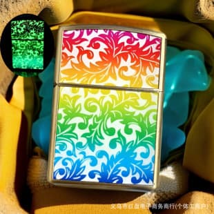 Hot-Selling Embossed Armor Kerosene Lighter Flint Wheel Windproof Lighter Fine Carved Glow-in-the-Dark Lighter Wholesale