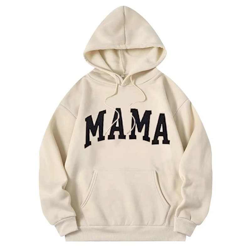 2024 Amazon Cross-border European and American Women's Casual Fashion Printed Autumn/Winter Fleece-Lined Long-Sleeve Hoodie
