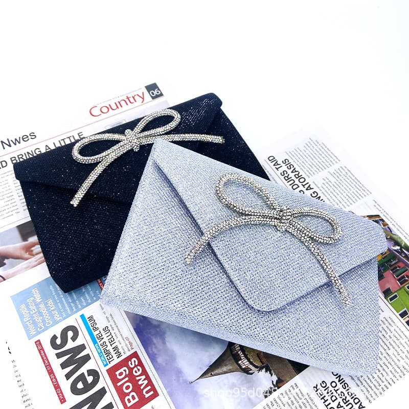 Evening Bag Clutch Chain Bag Wedding Bag Dress Bag Evening Bag Light Luxury Cross-border Hot Selling Rhinestone