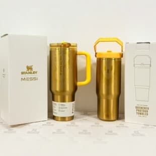 Stanley Messi PSG Limited Edition 40oz Large Capacity Ice Tumbler Car Insulated Cup with Straw