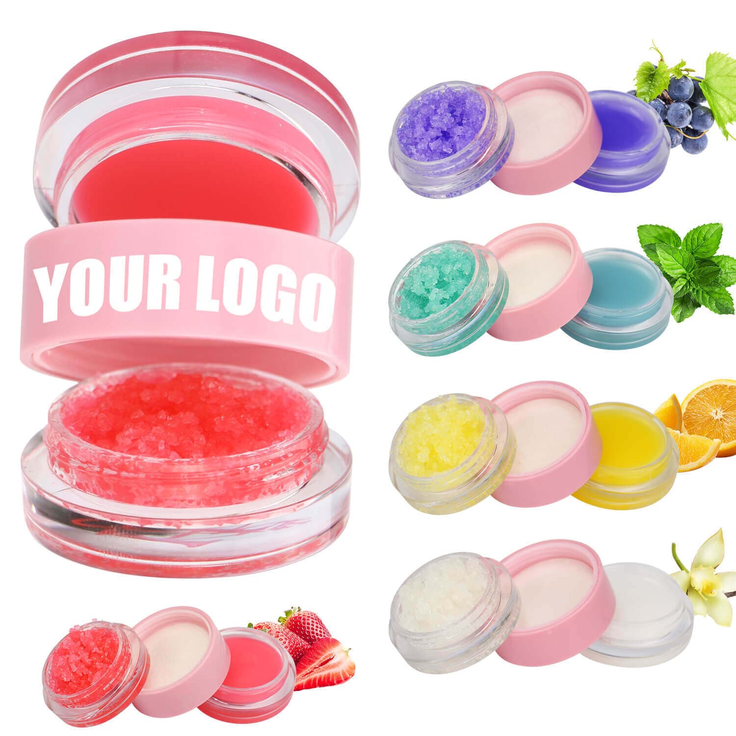 Custom No Logo Neutral Moisturizing Hydrating Nourishing Scrub Lip Mask Repair No Logo Lip Balm Lip Care