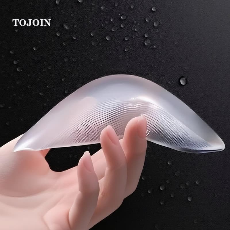 Silicone Shoulder Pads, Detachable Self-Adhesive Invisible Shoulder Shapers for Men and Women, Transparent Anti-Slip Narrow Shoulder Pads