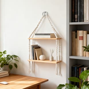 New Cross-Border Nordic Style Cotton Rope Handwoven Tapestry Shelf Home Wall Background Decorative Hanging Entryway